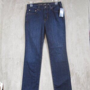 $115 NWT Womens Lauren Ralph Lauren Mid Rise Straight Leg Super Stretch Jeans 6